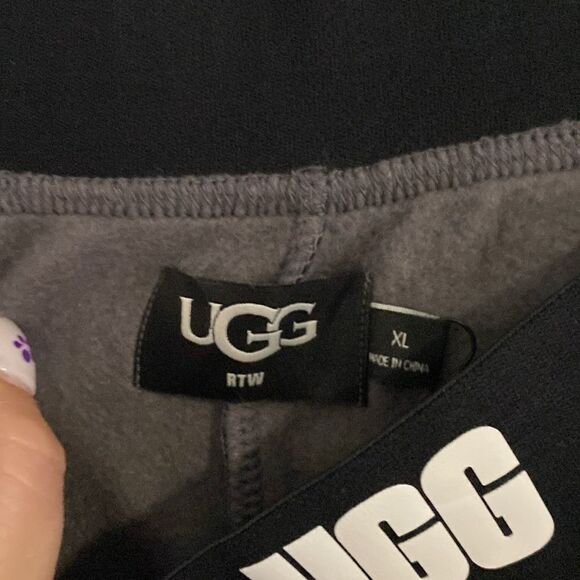 NWT- UGG- Chrissy Short Checks- boyfriend short- black and grey- Size X-Large - Picture 8 of 11